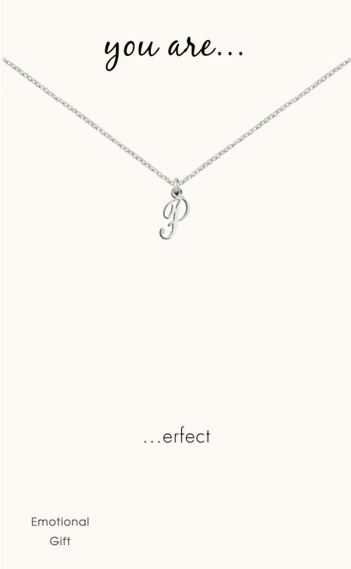 P silver pendant